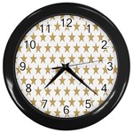 Stars-3 Wall Clock (Black) Front