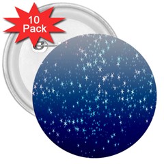 Stars-4 3  Buttons (10 Pack)  by nateshop