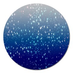 Stars-4 Magnet 5  (round) by nateshop