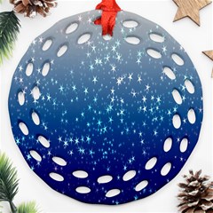 Stars-4 Ornament (round Filigree) by nateshop