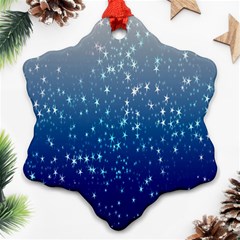 Stars-4 Snowflake Ornament (two Sides) by nateshop