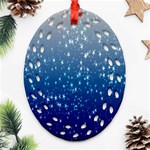 Stars-4 Oval Filigree Ornament (Two Sides) Back