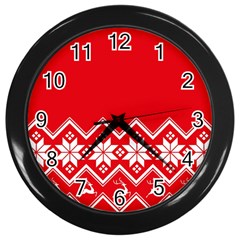 Seamles,template Wall Clock (black) by nateshop