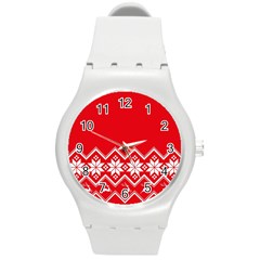 Seamles,template Round Plastic Sport Watch (m) by nateshop