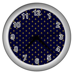 Seamles,template Wall Clock (silver) by nateshop