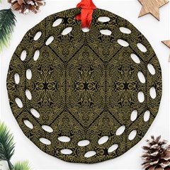 Texture-2 Round Filigree Ornament (Two Sides)