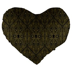 Texture-2 Large 19  Premium Heart Shape Cushions