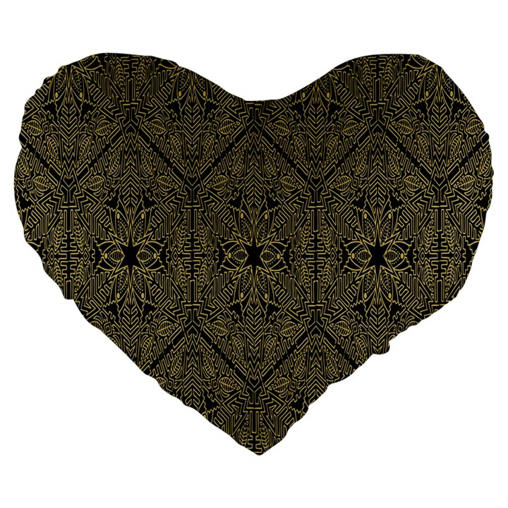 Texture-2 Large 19  Premium Heart Shape Cushions