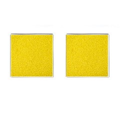 Bright Yellow Crunchy Sprinkles Cufflinks (square) by nateshop