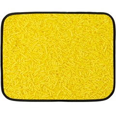 Bright Yellow Crunchy Sprinkles Fleece Blanket (mini) by nateshop