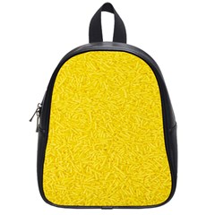 Bright Yellow Crunchy Sprinkles School Bag (small) by nateshop