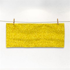 Bright Yellow Crunchy Sprinkles Hand Towel by nateshop