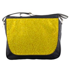 Bright Yellow Crunchy Sprinkles Messenger Bag by nateshop