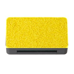 Bright Yellow Crunchy Sprinkles Memory Card Reader With Cf by nateshop