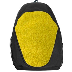 Bright Yellow Crunchy Sprinkles Backpack Bag by nateshop