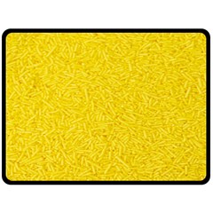 Bright Yellow Crunchy Sprinkles Double Sided Fleece Blanket (large)  by nateshop