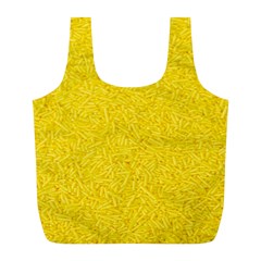 Bright Yellow Crunchy Sprinkles Full Print Recycle Bag (l) by nateshop