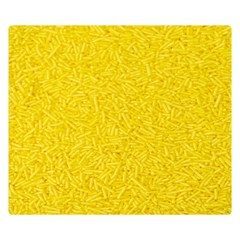 Bright Yellow Crunchy Sprinkles Double Sided Flano Blanket (small)  by nateshop