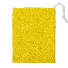 Bright Yellow Crunchy Sprinkles Drawstring Pouch (5xl) by nateshop