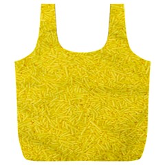 Bright Yellow Crunchy Sprinkles Full Print Recycle Bag (xxxl)