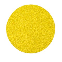 Bright Yellow Crunchy Sprinkles Mini Round Pill Box (pack Of 3) by nateshop