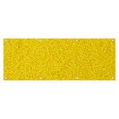 Bright Yellow Crunchy Sprinkles Banner And Sign 8  X 3 