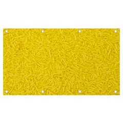 Bright Yellow Crunchy Sprinkles Banner And Sign 7  X 4  by nateshop