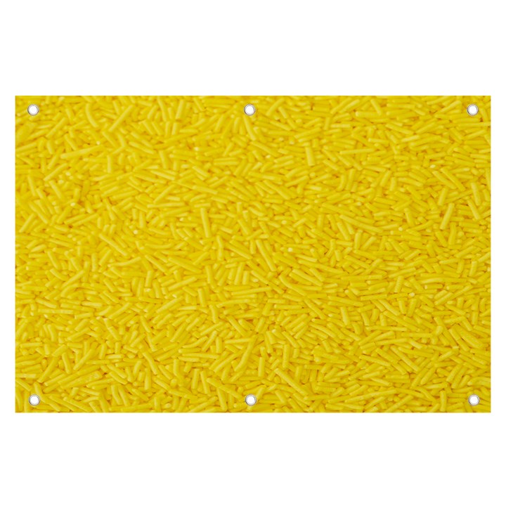 Bright Yellow Crunchy Sprinkles Banner and Sign 6  x 4 