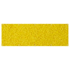 Bright Yellow Crunchy Sprinkles Banner And Sign 12  X 4  by nateshop