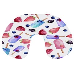 Ice Cream - Stowbery Travel Neck Pillow by nateshop