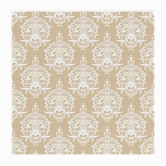 Clean Brown And White Ornament Damask Vintage Medium Glasses Cloth by ConteMonfrey