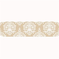 Clean Brown And White Ornament Damask Vintage Large Bar Mats by ConteMonfrey