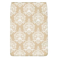 Clean Brown And White Ornament Damask Vintage Removable Flap Cover (l) by ConteMonfrey