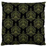 Black And Green Ornament Damask Vintage Standard Flano Cushion Case (One Side) Front