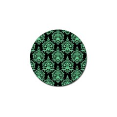 Black And Neon Ornament Damask Vintage Golf Ball Marker (4 Pack) by ConteMonfrey