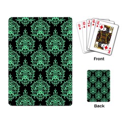 Black And Neon Ornament Damask Vintage Playing Cards Single Design (rectangle) by ConteMonfrey