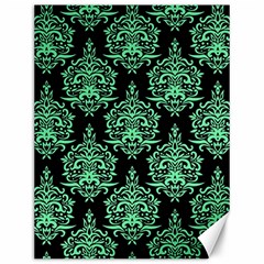 Black And Neon Ornament Damask Vintage Canvas 12  X 16  by ConteMonfrey