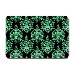 Black And Neon Ornament Damask Vintage Small Doormat  by ConteMonfrey