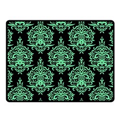 Black And Neon Ornament Damask Vintage Fleece Blanket (small)