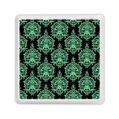 Black And Neon Ornament Damask Vintage Memory Card Reader (square) by ConteMonfrey