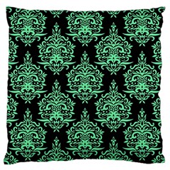 Black And Neon Ornament Damask Vintage Large Cushion Case (one Side) by ConteMonfrey