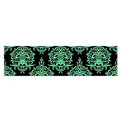 Black And Neon Ornament Damask Vintage Oblong Satin Scarf (16  X 60 ) by ConteMonfrey