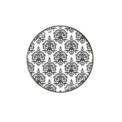 Black And White Ornament Damask Vintage Hat Clip Ball Marker (4 Pack) by ConteMonfrey