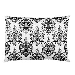 Black And White Ornament Damask Vintage Pillow Case (two Sides) by ConteMonfrey