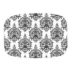 Black And White Ornament Damask Vintage Mini Square Pill Box by ConteMonfrey