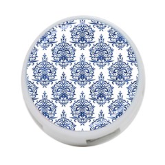 Blue And White Ornament Damask Vintage 4-port Usb Hub (two Sides) by ConteMonfrey