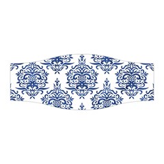 Blue And White Ornament Damask Vintage Stretchable Headband by ConteMonfrey