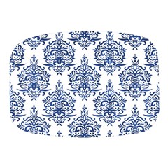 Blue And White Ornament Damask Vintage Mini Square Pill Box by ConteMonfrey