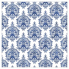 Blue And White Ornament Damask Vintage Lightweight Scarf  by ConteMonfrey