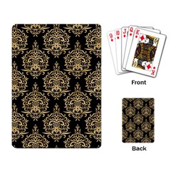 Black And Cream Ornament Damask Vintage Playing Cards Single Design (rectangle) by ConteMonfrey